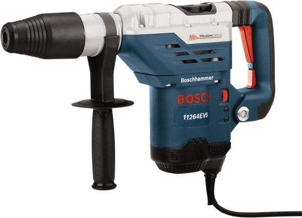 Bosch - 120 Volt 1-5/8" Keyless Chuck Electric Rotary Hammer - 0 to 3,600 BPM, 0 to 1,700 & 0 to 2,900 RPM - All Tool & Supply