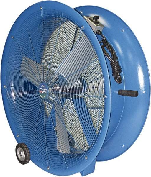 Patterson Fan - 30" Blade, 1/2 hp, 7,500 CFM, Industrial Circulation Fan - Floor Stand, 115 AC Volts, 6.2 Amps, 3 Speed - All Tool & Supply