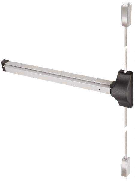 Yale - Right Hand Field Reversible, Surface Vertical Rod - Aluminum Finish, 30 to 36" Door Width, Grade 1 - All Tool & Supply