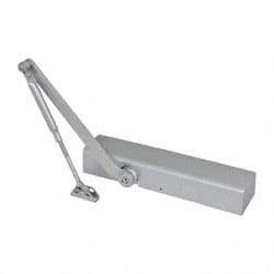 Yale - 48" Door Width, 13" Closer Body Length, Non-Handed Door Closer Manual Damper - Aluminum Finish, Non-Handed - All Tool & Supply