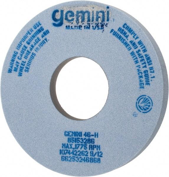 Norton - 14" Diam x 5" Hole x 1-1/2" Thick, H Hardness, 46 Grit Surface Grinding Wheel - Aluminum Oxide, Type 5, Coarse Grade, 1,775 Max RPM, One-Side Recess - All Tool & Supply