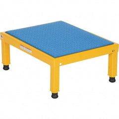 Vestil - 9" High x 19" Wide x 24" Deep, Yellow Step Stand - Steel, 500 Lb Capacity - All Tool & Supply