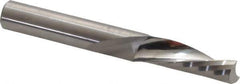 Onsrud - 3/8" Cutting Diam x 1-1/8" Length of Cut, 1 Flute, Downcut Spiral Router Bit - Uncoated, Right Hand Cut, Solid Carbide, 3" OAL x 3/8" Shank Diam, Single Edge, 21° Helix Angle - All Tool & Supply