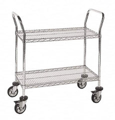 Quantum Storage - 18" Wide, 6" High, Open Shelving Wire Shelving Handle - All Tool & Supply