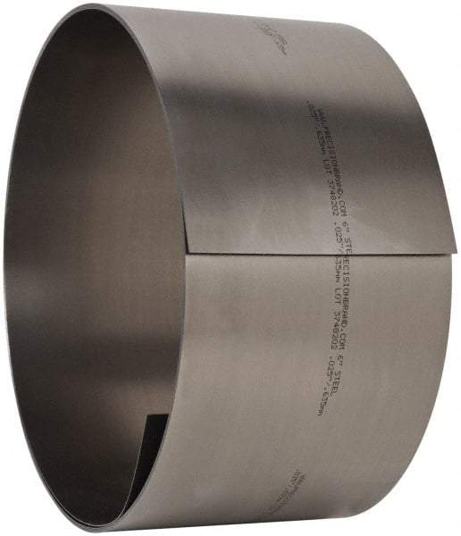 Made in USA - 15 Ft. Long x 6 Inch Wide x 0.025 Inch Thick, Roll Shim Stock - Steel - All Tool & Supply