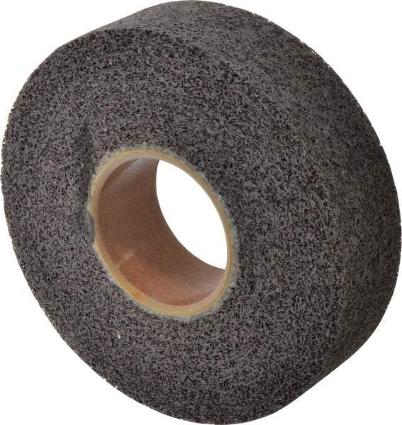 Brite Star - 8" Diam, 2" Face Width, 3" Center Hole, Medium Grade, Aluminum Oxide Deburring Wheel - Convolute, Hard Density 8 Grade, 4,500 RPM - All Tool & Supply