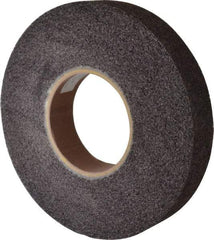 Brite Star - 12" Diam, 2" Face Width, 5" Center Hole, Medium Grade, Aluminum Oxide Deburring Wheel - Convolute, Soft Density 5 Grade, 3,000 RPM - All Tool & Supply