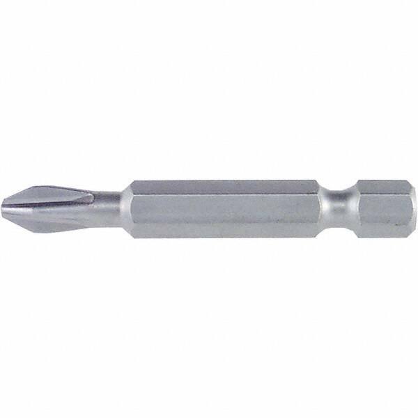 Wiha - #2 Power Bit - 1/4" Drive, 2-3/4" OAL - All Tool & Supply