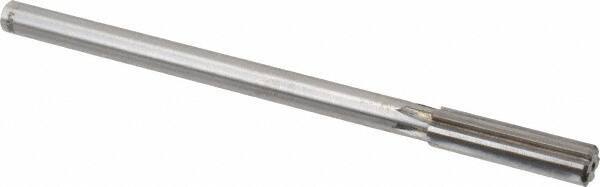 Made in USA - 7/16" Carbide-Tipped 6 Flute Chucking Reamer - Straight Flute, 9/16" Straight Shank, 1-3/4" Flute Length, 7" OAL - All Tool & Supply