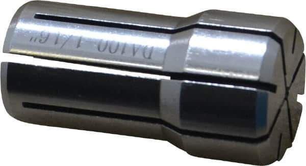 Accupro - 1/16 Inch, Series DA100 Double Angle Collet - 1.441 Inch Overall Length, 0.769 Inch Overall Diameter - Exact Industrial Supply