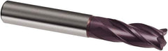 Guhring - 1/2", 1" LOC, 1/2" Shank Diam, 3" OAL, 4 Flute, Solid Carbide Square End Mill - Single End, FIREX Finish, Spiral Flute, 30° Helix, Right Hand Cut, Right Hand Flute, Series 3089 - All Tool & Supply