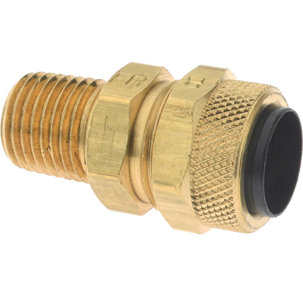 Parker - 1/2" Tube OD x 1/4 Thread Acetal Copolymer Compression Tube Connector - All Tool & Supply