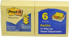 3M - 100 Sheet, 3 x 3", Note Pad/Writing Pad/Notebook - Yellow - All Tool & Supply