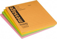 3M - 90 Sheet, 4 x 5", Note Pad/Writing Pad/Notebook - Yellow - All Tool & Supply