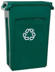 Rubbermaid - 23 Gal Green Rectangle Recycling Container - 30" High x 22" Long x 11" Wide - All Tool & Supply