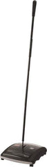 Rubbermaid - 7-1/2" Sweeping Width, Brushless Walk Behind Sweeper - Manual Push, Rubber Wheels - All Tool & Supply