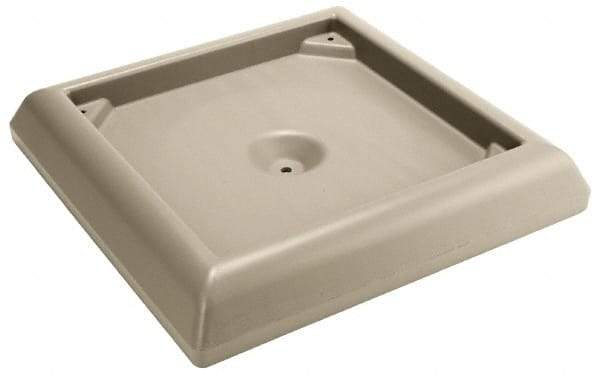 Rubbermaid - Beige Plastic Weighted Base - Compatible with 45 & 65 Gal Containers, 24-1/2" Long, 6" High - All Tool & Supply