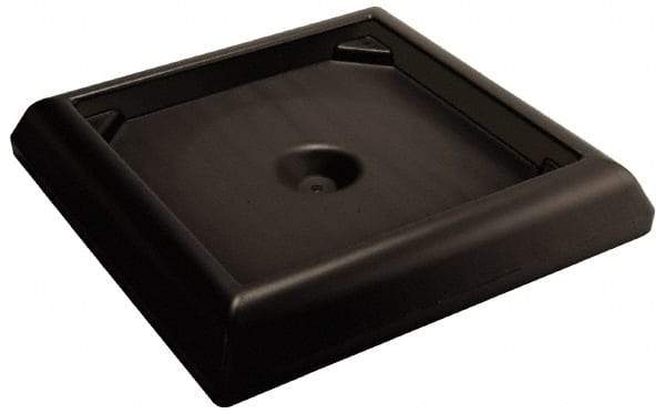 Rubbermaid - Black Plastic Weighted Base - Compatible with 45 & 65 Gal Containers, 24-1/2" Long, 6" High - All Tool & Supply