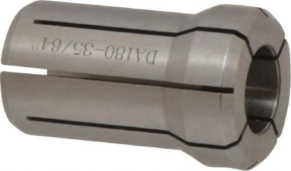 Accupro - 35/64 Inch, Series DA180 Double Angle Collet - 1.637 Inch Overall Length, 1.035 Inch Overall Diameter - Exact Industrial Supply