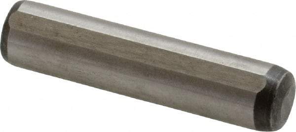 Value Collection - 8mm Diam x 35mm Pin Length Alloy Steel Pull Out Dowel Pin - C 57-63 Hardness, 1 Rounded & 1 Threaded End - All Tool & Supply