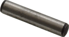 Value Collection - 8mm Diam x 40mm Pin Length Alloy Steel Pull Out Dowel Pin - C 57-63 Hardness, 1 Rounded & 1 Threaded End - All Tool & Supply