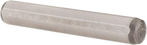 Value Collection - 8mm Diam x 50mm Pin Length Alloy Steel Pull Out Dowel Pin - C 57-63 Hardness, 1 Rounded & 1 Threaded End - All Tool & Supply