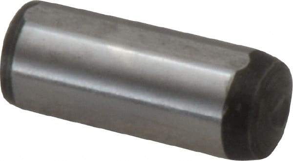 Value Collection - 10mm Diam x 25mm Pin Length Alloy Steel Pull Out Dowel Pin - C 57-63 Hardness, 1 Rounded & 1 Threaded End - All Tool & Supply