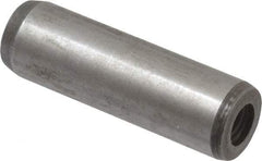 Value Collection - 12mm Diam x 40mm Pin Length Alloy Steel Pull Out Dowel Pin - C 57-63 Hardness, 1 Rounded & 1 Threaded End - All Tool & Supply