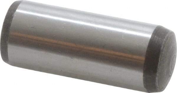 Value Collection - 20mm Diam x 50mm Pin Length Alloy Steel Pull Out Dowel Pin - C 57-63 Hardness, 1 Rounded & 1 Threaded End - All Tool & Supply