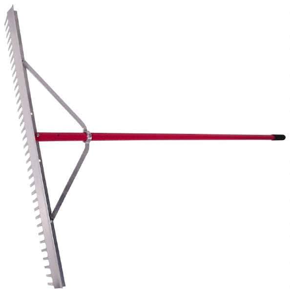 Razor-Back - Landscape Rake with 66" Straight Aluminum Handle - 36" Blade Width, 36 Tines, 4" Tine Length - All Tool & Supply