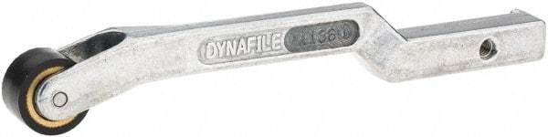 Dynabrade - 3/8" Wide Contact Arm - Offset Arm, 18" Belt Length x 1/2" Belt Width, Crowned, Rubber, 70" Contact Wheel Diam - All Tool & Supply