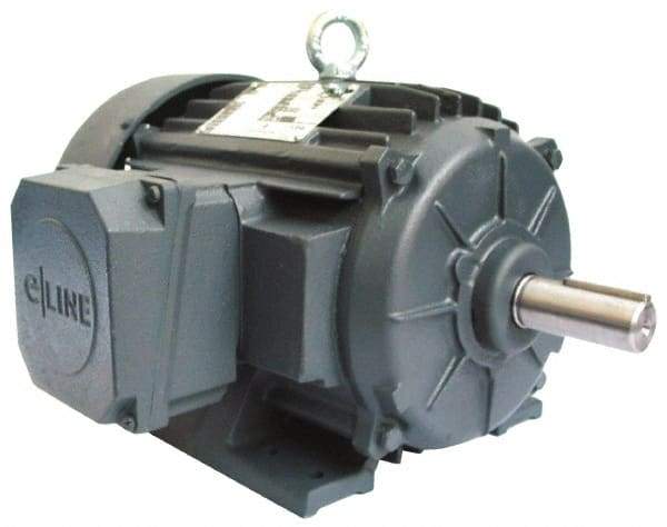 US Motors - 30 hp, TEFC Enclosure, No Thermal Protection, 3,535 RPM, 575 Volt, 60 Hz, Three Phase Energy Efficient Motor - Size 286 Frame, Rigid Mount, 1 Speed, Ball Bearings, 28.1 Full Load Amps, F Class Insulation, CCW Lead End - All Tool & Supply