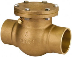 NIBCO - 1/4" Bronze Check Valve - Bolted Bonnet, Soldered x Soldered, 300 WOG - All Tool & Supply