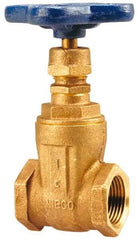 NIBCO - 2-1/2" Pipe, Class 125, Threaded Bronze Solid Wedge Stem Gate Valve with Cross Handle - 200 WOG, 125 WSP, Screw-In Bonnet - All Tool & Supply