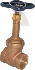 NIBCO - Class 125, Threaded Bronze Solid Wedge Rising Stem Gate Valve - 200 WOG, 125 WSP, Union Bonnet - All Tool & Supply