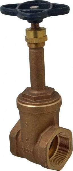 NIBCO - Class 125, Threaded Bronze Solid Wedge Rising Stem Gate Valve - 300 WOG, 150 WSP, Union Bonnet - All Tool & Supply