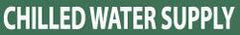 NMC - Pipe Marker with Chilled Water Supply Legend and No Graphic - 3/4 to 1-1/4" Pipe Outside Diam, White on Green - All Tool & Supply