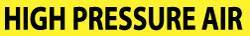 NMC - Pipe Marker with High Pressure Air Legend and No Graphic - 3/4 to 1-1/4" Pipe Outside Diam, Black on Yellow - All Tool & Supply