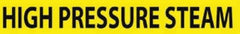 NMC - Pipe Marker with High Pressure Steam Legend and No Graphic - 3/4 to 1-1/4" Pipe Outside Diam, Black on Yellow - All Tool & Supply