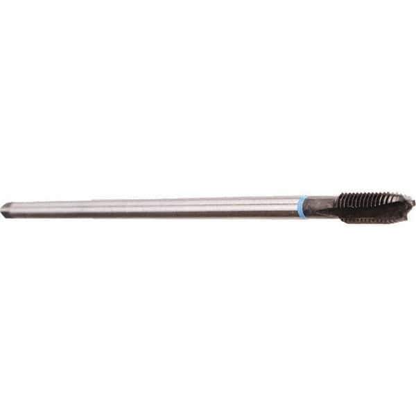 Emuge - M14x2.00 3 Flute Nitride Finish Cobalt Spiral Point Extension Tap - Plug Chamfer, 224mm OAL, 6H Class of Fit, Series Rekord B - Exact Industrial Supply