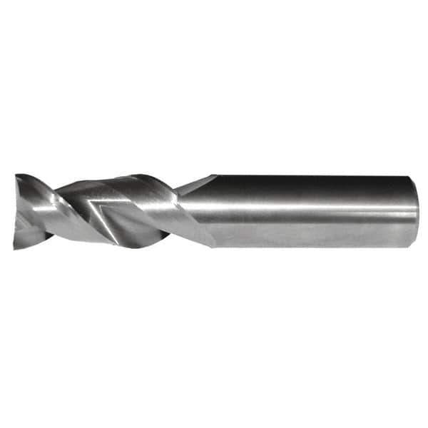 Kennametal - 3/8", 2 Flute, Single End, Solid Carbide, 0.06" Corner Radius End Mill - 4" OAL, 45° Helix, Right Hand Flute, 1-1/2" LOC, Right Hand Cut - All Tool & Supply