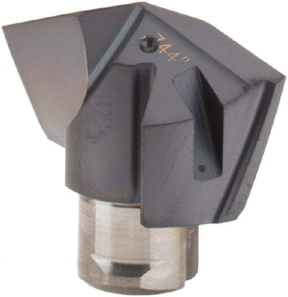 Iscar - Series ICM, 18.9mm Diam Grade IC908 140° Replaceable Drill Tip - Carbide, TiAlN Finish, 18 Seat Size - All Tool & Supply