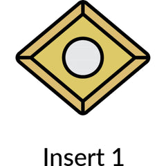 Micro 100 - CCMT 21.51 Carbide Turning Insert - Exact Industrial Supply