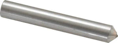 Made in USA - 1/4 Carat Natural Chisel Single Point Diamond Dresser - 2-1/2" Long x 3/8" Shank Diam, 60° Included Angle - All Tool & Supply