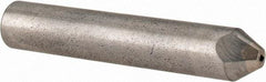 Made in USA - 1/4 Carat Natural Chisel Single Point Diamond Dresser - 2-1/2" Long x 7/16" Shank Diam, 60° Included Angle - All Tool & Supply