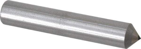 Made in USA - 1/4 Carat Cone Single Point Diamond Dresser - 2-1/2" Long x 7/16" Shank Diam, 90° Included Angle - All Tool & Supply