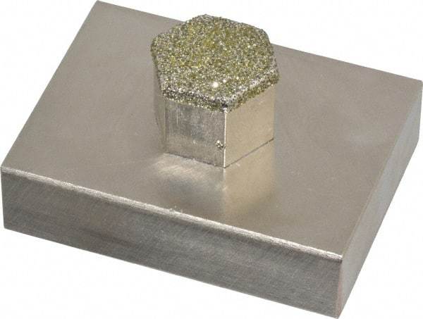 Made in USA - Diamond Plated Dressing Block - All Tool & Supply