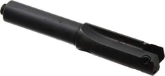 Allied Machine and Engineering - Series B, 1-1/4 to 1-3/4" Diam, 1" Diam Straight Shank, Straight Flute Spade Drill - 3-1/2" Max Depth, 4-3/32" Body Length, 7" OAL, Short Length, Through Coolant - All Tool & Supply