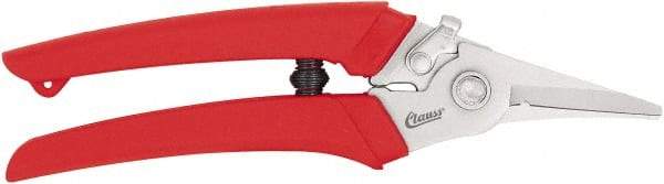 Clauss - 7-1/4" OAL, 1" Capacity, Wire Cutter - 2" Jaw Length x 1/8" Jaw Width, Ergonomic Plastic Handle - All Tool & Supply