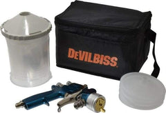 DeVilbiss - Siphon Feed High Volume/Low Pressure Paint Spray Gun - 24 oz Capacity, 100 Max psi, 13 to 23 CFM, For Enamels, Epoxies, Lacquers, Polyurethanes, Primers, Sealers, Stains, Varnishes - All Tool & Supply